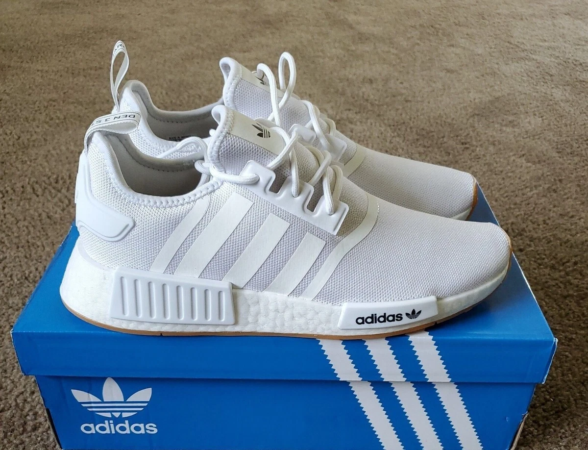 baggrund Narkoman Male Adidas Originals NMD R1 Boost Men&#039;s Shoes White Black Gum GZ9260  Primeblue NEW | eBay