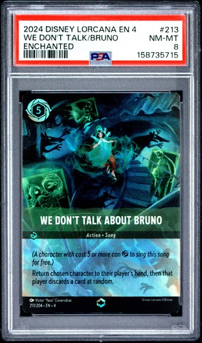 We Don't Talk About Bruno graded PSA 8 for sale on eBay