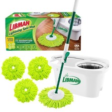 Libman Lightning Spin Mop System Plus 3 Refil...