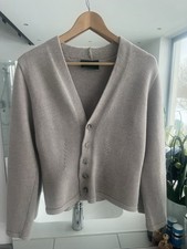 Omen Thomas I Punkt Damen Strickjacke, reine Schurwolle, Größe S/M, helles Grau