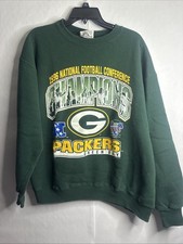 Green Bay Packers Sweatshirt Men's Large Crewneck Super Bowl Vintage 1996 NFC