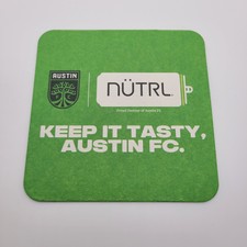Sottobicchieri birra Austin FC • Set di 4 • Promo NÜTRL • Calcio MLS • Nuovi