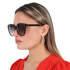 Fendi Gradient Smoke Cat Eye Ladies Sunglasses FE40029U 01B 59 FE40029U 01B 59