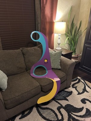 Metal Sculptures With Urethane Paint. These Are 36  Tall x 18  Wide x12 deep. 