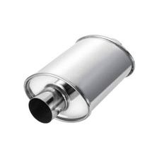 Exhaust Resonator Universal for Cars Trucks, Oval Muffler Shape 2.5 INCH