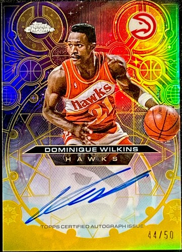 2025 Topps Chrome Dominique Wilkins Refractors Gold (RAW)