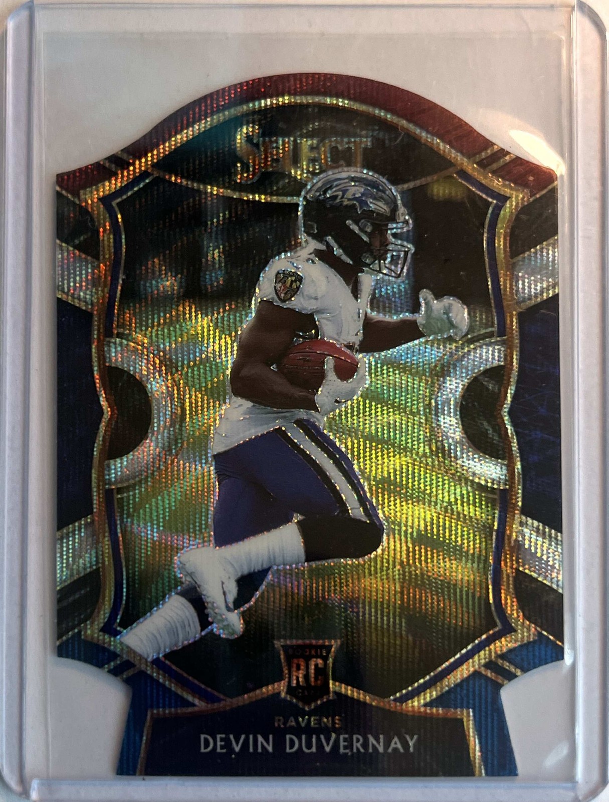 2020 Panini Select Football DEVIN DUVERNAY RC Red White & Blue #77 NM