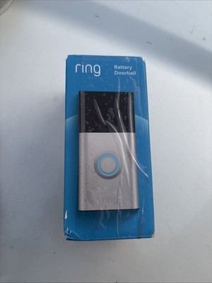 RING BATTERY DOORBELL HD SMART WIFI DOORBELL SATIN NICKEL Open Box
