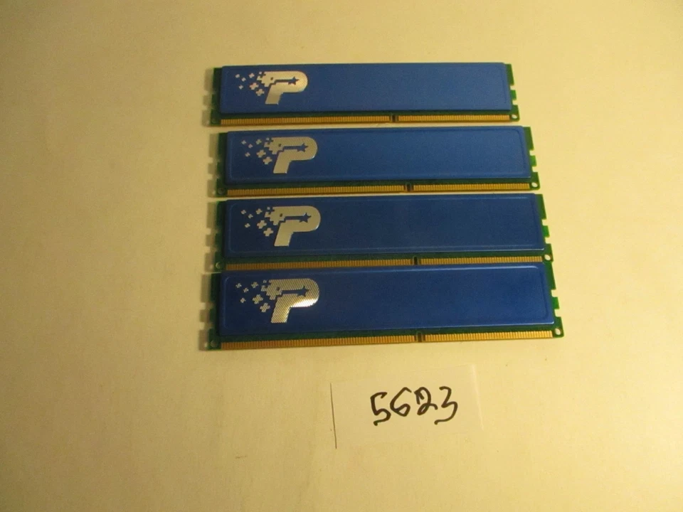 Patriot Blue PSD38G1600KH 4X4GB PC3-12800 1600Mhz DDR3 DESKTOP MEMORY RAM (5623) - Image 2 of 2