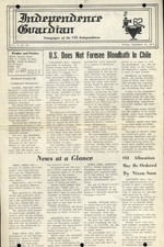 USS Independence Guardian 9/21 1973 Gas Crisis; Chile bloodbath doubted