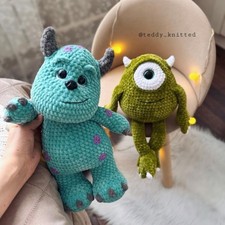 Handmade Monster Crochet Toy, Amigurumi Plush Characters