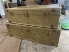Vintage Hartmann Luggage Set Of 2  Belting Leather Suitcases NO Key — photo 2