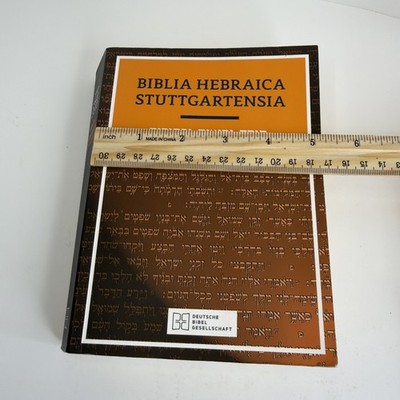 洋書 BIBLIA HEBRAICA STUTTGARTENSIA Biblia Hebraica Stuttgartensia (Hebrew Edition) 1997 Paperback | eBay