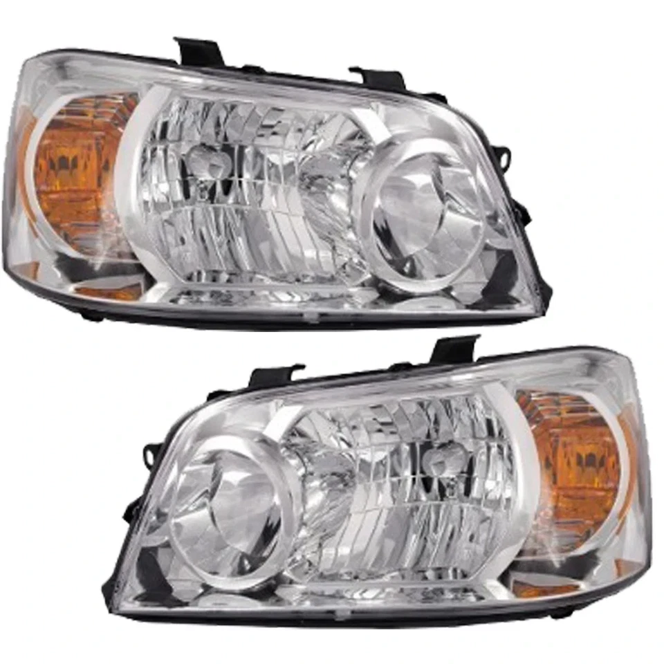 Front Bumper Cover Primed & Headlights Kit For 2004-2007 Toyota Highlander Foto 4 de 4