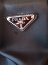 borsa donna marca Prada originale nera con manici in pelle con tasca interna