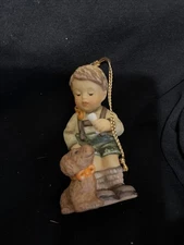 Berta Hummel Boy With puppy Figure Vintage Goebel 1999