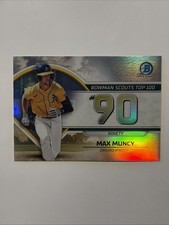 2023 Bowman Chrome Scouts Top 100 BTP-90 Max Muncy - Oakland Athletics RC
