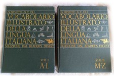 VOCABOLARIO ILLUSTRATO DELLA LINGUA ITALIANA DEVOTO - OLI 2 VOLUMI 1967 OTTIMO