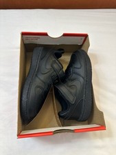 NEW Nike Court Borough Low 2 BLACK Baby Infant Shoes Sneakers Size 5C