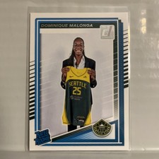 Dominique Malonga 2025 Panini Donruss WNBA Rated Rookie Card #89 Seattle Storm