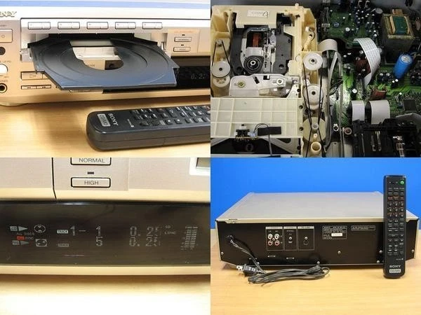 SONY MXD-D5C 5-CD Changer MiniDisc Player Combo Deck Probado Foto 3 de 4