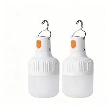2PCS USB Rechargeable LED Bulb Hook Portable Emergency Light Outdoor Camping