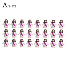 24-50PCS Little Jesus Figures Original Jesus Love You Religious Easter Gifts