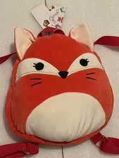 Squishmallows Fox Plush Backpack Red w/ Tag Original Kellytoy Bag NWT Adorable