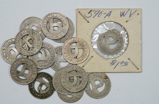 [Lot of 16] City Lines Parkersburg West Virginia Transit Token WV 590