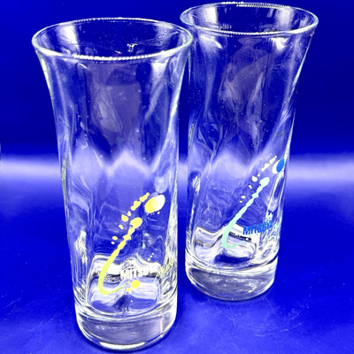 Mitsuya cider streamline glasses Chabeli model 1980s 160ml juice beer Vintage