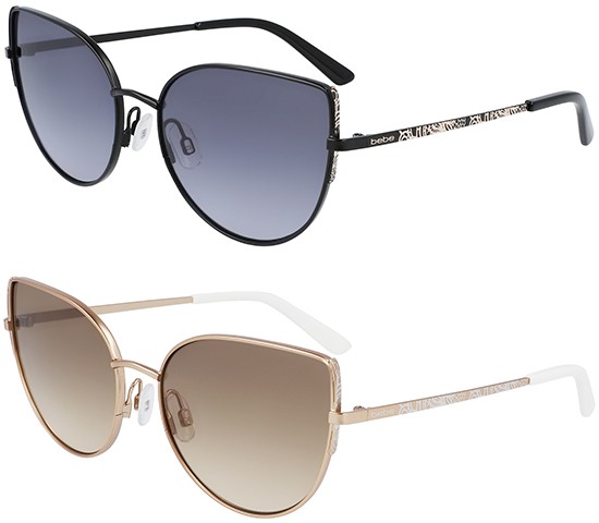 Bebe Women's Metal Cat-Eye Sunglasses w/ Gradient Lens - BB7230