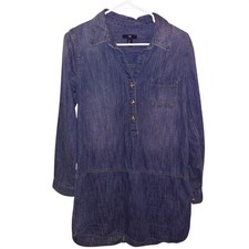 Gap Blue Jean Dress Small Preppy Classic Travel Everyday Beach Vacation