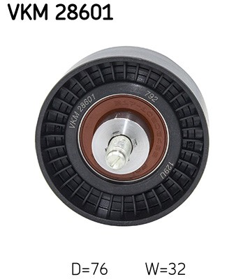 Upper Left SKF VKM 28601 Deflection/Guide Pulley, timing belt for CHRYSLER,DODGE