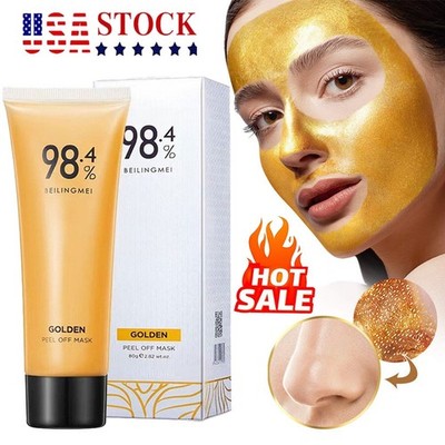Gold Foil Peel-Off Mask - 98% Beilingmei Gold Face Mask, for Wrinkles - USA