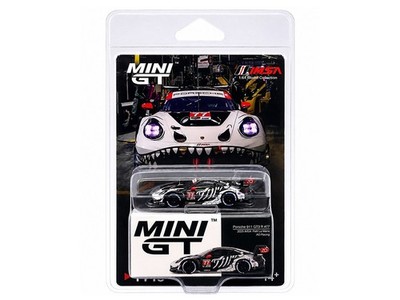 PORSCHE 911 GT3 R #77 SKELETON REXY PETIT LE MANS 2025 1/64 BY MINI GT MGT01143