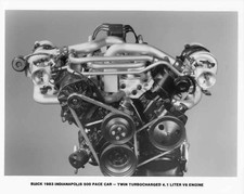 1983 Buick Twin Turbo V6 Engine From Riviera Indy 500 Pace Car Press Photo 0182 1983 Buick Twin Turbo V6 Engine From Riviera Indy 500 Pace Car Press Photo 0182