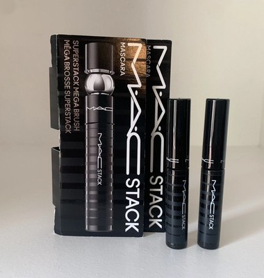 2x Mac Stack Superstack Mega Brush Mascara .07 oz