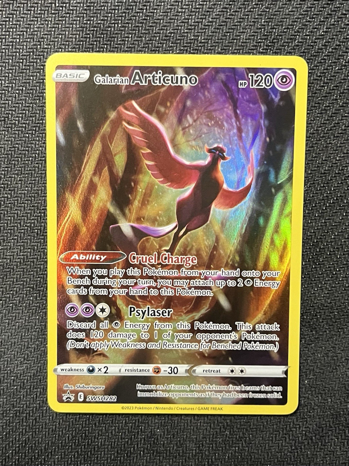 Pokemon Galarian Articuno SWSH282 Black Star Promo Holo Near Mint NM