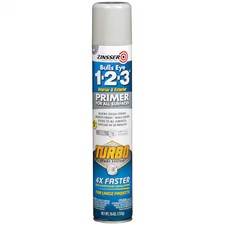 Zinsser 343748 General Purpose Spray Primer, Be 1-2-3 Turbo Gray, Flat, Alkyd,