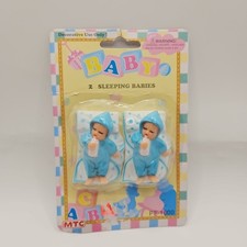 BABY MTC Trading 2 Blue Sleeping Babies PF-1600 Baby Shower Cake Topper