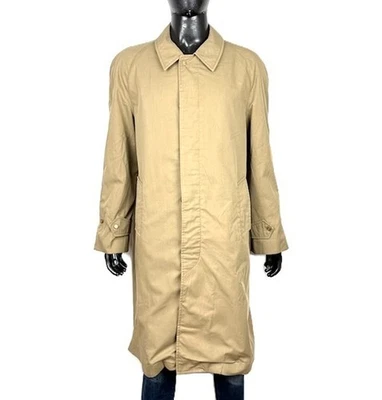 Doublure à carreaux imperméable homme taille 52 beige fabriquée en... - Photo 1/4