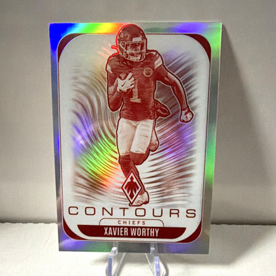 Panini 2025 Phoenix Contours Insert Xavier Worthy #16 Chiefs Football ...