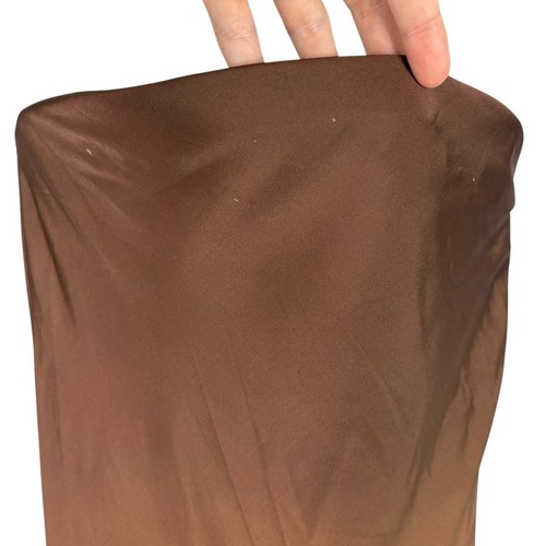Rococo Sand Strapless Maxi Dress Satin Party Formal Elegant Brown Ombre Size M - Picture 7 of 14