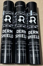 3 pack Recovery Aftercare Derm Shield Tattoo Bandage 10" x 2 Yards Roll, NEW
