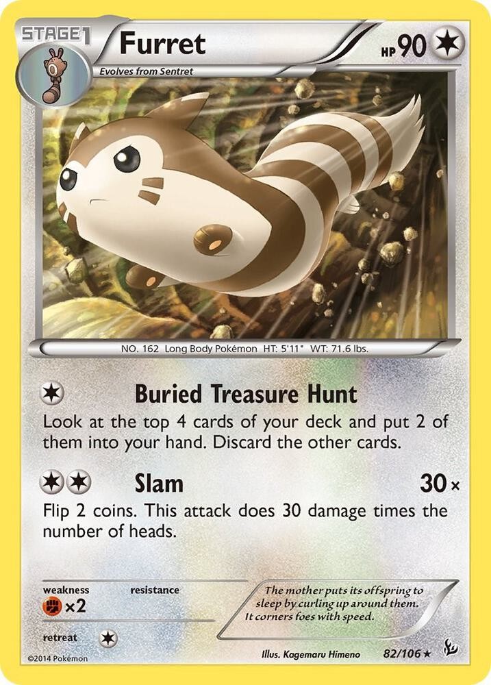 Furret 82/106 Rare XY - Flashfire LP