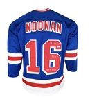 Brian Noonan Signed NHL Jersey Beckett  New York Rangers