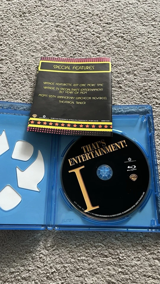 THAT'S ENTERTAINMENT BLU-RAY 2007  Garland Fred Astaire Gene Kelly DISC IS MINT - Image 3 of 4