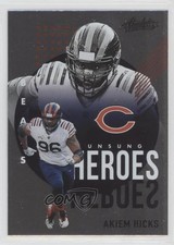 2021 Panini Absolute Unsung Heroes Akiem Hicks #UH16 4nl