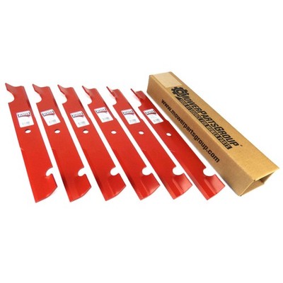 (6)  Heavy Duty Blades Replaces Bad Boy 038-0005-00 fits 54'' Deck