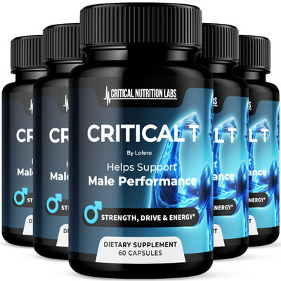 (5 Pack) Critical T Supplement Capsules CriticalT Testosterone Booster (300 ct)